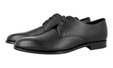 Prada Men's Black Saffiano Leather Derby Business Shoes 2EC068