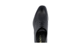 Prada Men's Black Saffiano Leather Derby Business Shoes 2EC068