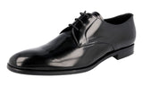 Prada Men's 2EC068 P39 F0002 Brushed Spazzolato Leather Business Shoes