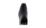 Prada Men's Black Brushed Spazzolato Leather Derby Business Shoes 2EC071