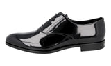 Prada Men's Black Leather Oxford Business Shoes 2EC088