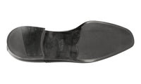 Prada Men's Black Brushed Spazzolato Leather Derby Business Shoes 2EC090