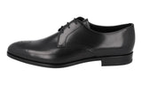 Prada Men's Black Leather Derby Business Shoes 2EC096