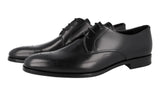 Prada Men's Black Leather Derby Business Shoes 2EC096