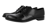 Prada Men's Black Leather Derby Business Shoes 2EC103