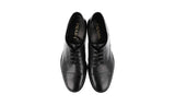 Prada Men's Black Leather Derby Business Shoes 2EC103