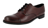 Prada Men's 2EC103 248 F0397 Leather Lace-up Shoes