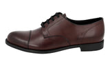 Prada Men's Brown Leather Derby Business Shoes 2EC103