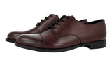 Prada Men's Brown Leather Derby Business Shoes 2EC103
