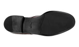 Prada Men's Brown Leather Derby Business Shoes 2EC103