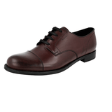 Prada Men's Brown Leather Derby Business Shoes 2EC103