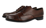 Prada Men's Brown Leather Derby Business Shoes 2EC103