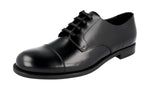 Prada Men's 2EC103 B4L F0002 welt-sewn Leather Business Shoes