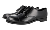 Prada Men's Black welt-sewn Leather Derby Business Shoes 2EC103