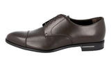 Prada Men's Brown Leather Derby Business Shoes 2EC122