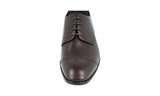 Prada Men's Brown Leather Derby Business Shoes 2EC122