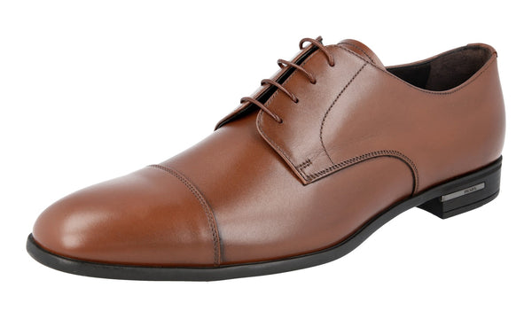 Prada Men's 2EC122 Z4C F0050 Leather Business Shoes