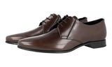 Prada Men's Brown Leather Derby Business Shoes 2EC125