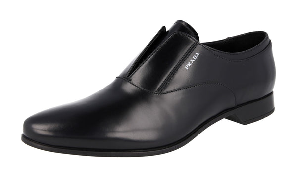 Prada Men's 2EC127 3V68 F0002 Leather Business Shoes