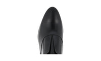 Prada Men's Black Brushed Spazzolato Leather Slip On Business Shoes 2EC127