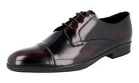 Prada Men's 2EC130 P39 F0397 Brushed Spazzolato Leather Business Shoes