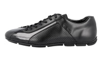 Prada Men's Black Leather Sneaker 2ED038