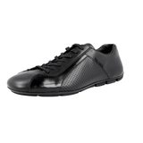 Prada Men's Black Leather Sneaker 2ED038
