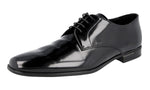 Prada Men's 2EE053 P39 F0002 Brushed Spazzolato Leather Business Shoes