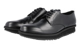 Prada Men's Black Brushed Spazzolato Leather Sneaker 2EE092