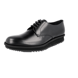 Prada Men's Black Brushed Spazzolato Leather Sneaker 2EE092