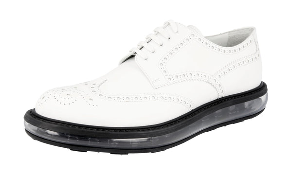 Prada Men's 2EE098 3G45 F0009 Full Brogue Leather Sneaker