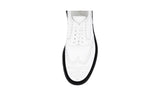 Prada Men's White Full Brogue Leather Sneaker 2EE098