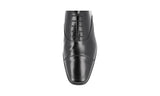 Prada Men's Black Brushed Spazzolato Leather Oxford Business Shoes 2EE190