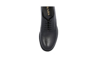 Prada Men's Black welt-sewn Leather Business Shoes 2EE191
