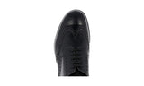 Prada Men's Black Full Brogue Leather Full Brogue Business Shoes 2EE198