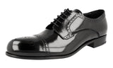 Prada Men's 2EE205 P39 F0002 Full Brogue Leather Business Shoes