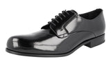 Prada Men's 2EE207 P39 F0002 Brushed Spazzolato Leather Business Shoes