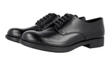 Prada Men's Black welt-sewn Leather Business Shoes 2EE212