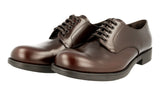 Prada Men's Brown welt-sewn Leather Business Shoes 2EE212