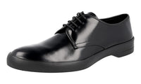 Prada Men's 2EE217 B4L F0002 Brushed Spazzolato Leather Business Shoes