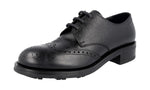 Prada Men's 2EE223 3H6W F0002 welt-sewn Leather Lace-up Shoes