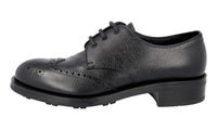 Prada Men's Black welt-sewn Leather Lace-up Shoes 2EE223