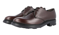 Prada Men's Brown welt-sewn Leather Lace-up Shoes 2EE228