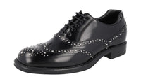 Prada Men's 2EE257 YYY F0002 welt-sewn Leather Business Shoes