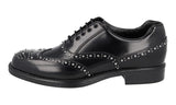 Prada Men's Black welt-sewn Leather Oxford Business Shoes 2EE257