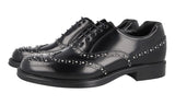 Prada Men's Black welt-sewn Leather Oxford Business Shoes 2EE257