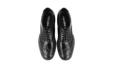 Prada Men's Black welt-sewn Leather Oxford Business Shoes 2EE257