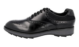 Prada Men's Black Full Brogue Leather Business Shoes 2EE260