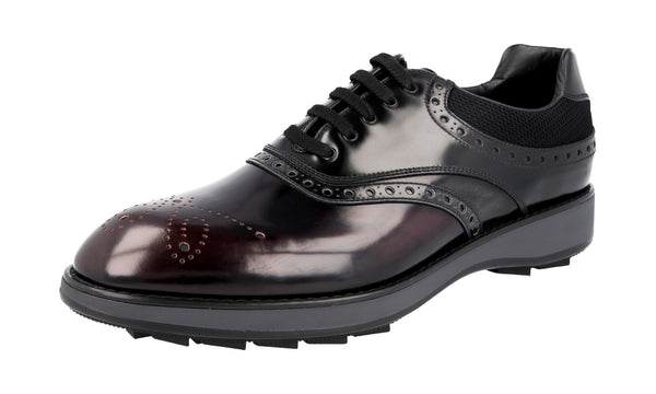 Prada Men's 2EE260 3I3E F0B15 welt-sewn Leather Lace-up Shoes
