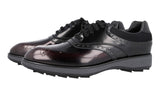 Prada Men's Brown welt-sewn Leather Lace-up Shoes 2EE260